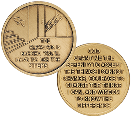 C25. Elevator is Broken, Take Steps, Bronze.  BRM107