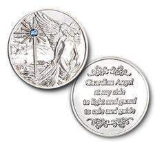 C31a. Guardian Angel Coin with Crystal