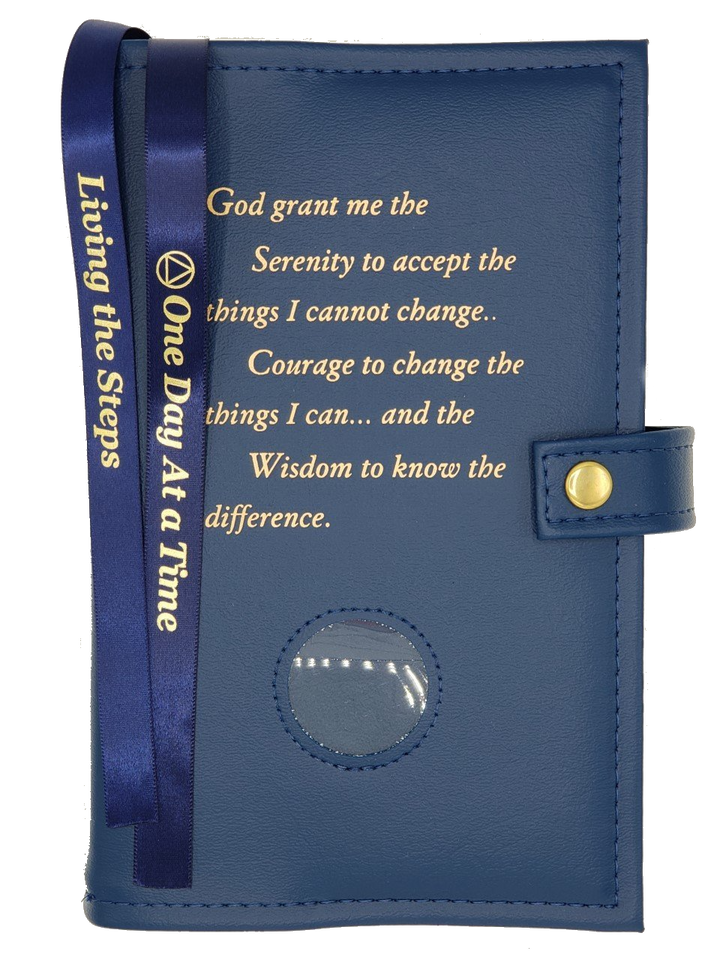G005. AA, Double Book Cover, for Hardcover Big Book & 12n12. Serenity Prayer. - Premium Gifts from Culver Enterprises - Just $42.95! Shop now at Choices Books & Gifts