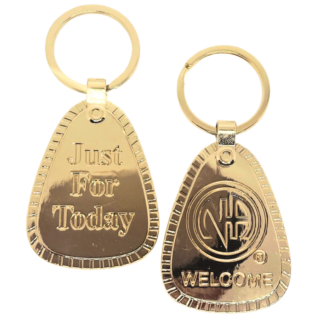 Key Chain: NA, Just For Today, Gold | Choices Books & Gifts