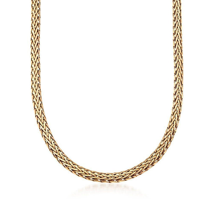 G50. Medallion Holder Necklace: Gold THICK Chain, 30 inch.