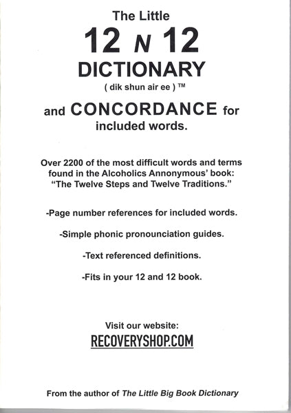 Little 12 and 12 Dictionary