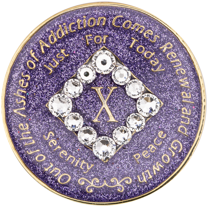 #N22. NA Glitter Lavender w White (1-45)