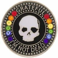 #Z02. Grateful I'm Not Dead Medallion w LGBT Bling - Premium Medallions from Choices - Just $21.95! Shop now at Choices Books & Gifts