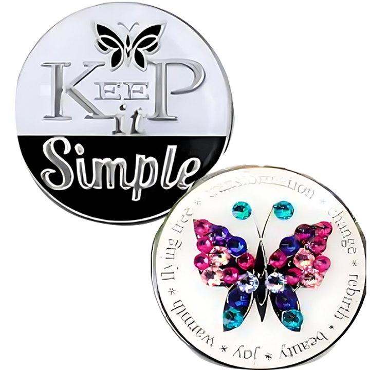 #Z22. Keep It Simple Coin w Bling
