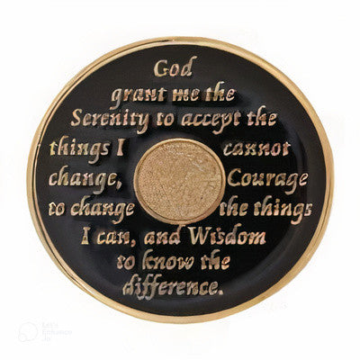 #a92. AA Medallion, Black/Gold Coin (1-60)