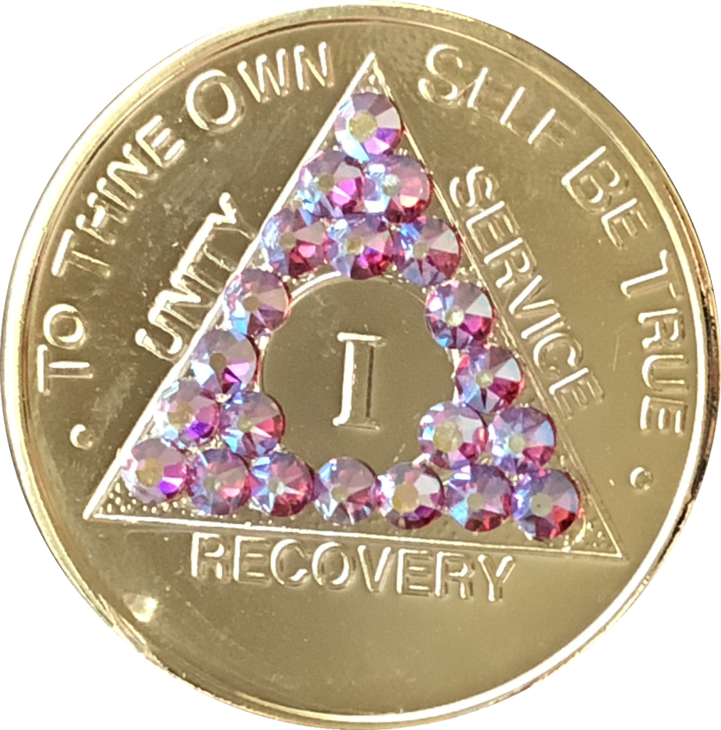 #aa126. AA 24KT Gold Plted Coin Rose AB Crystals (1-50) - Premium Medallions from Choices - Just $21.95! Shop now at Choices Books & Gifts