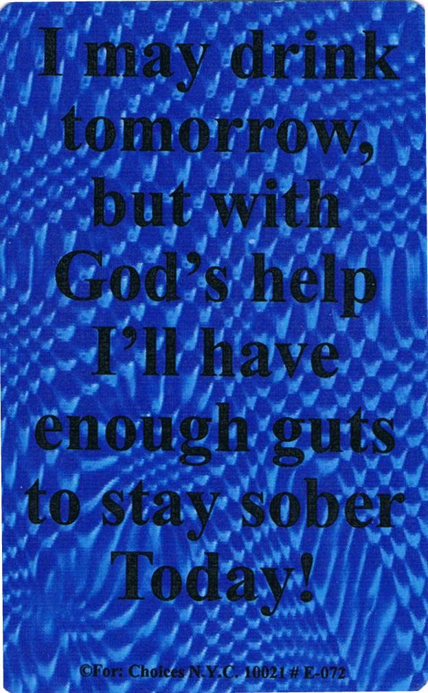 Wallet card: Drink Tomorrow - Premium Gifts from Love Unlimited - Just $1.25! Shop now at Choices Books & Gifts