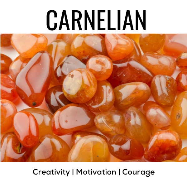 Z. Crystals: Carnelian (Tumbled)