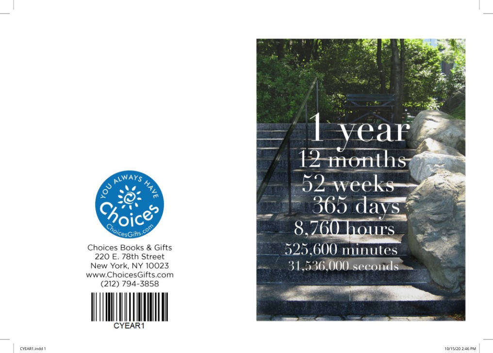 01. C-Year Countdown Card (1-65 Years)