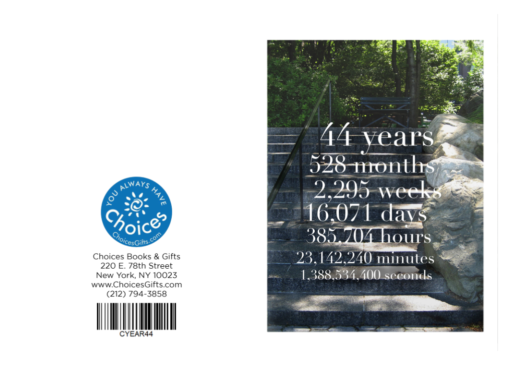 01. C-Year Countdown Card (1-65 Years)