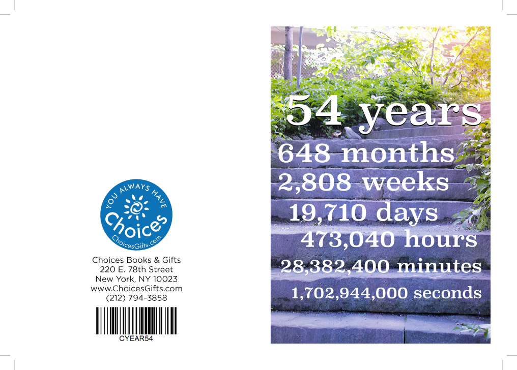 01. C-Year Countdown Card (1-65 Years)