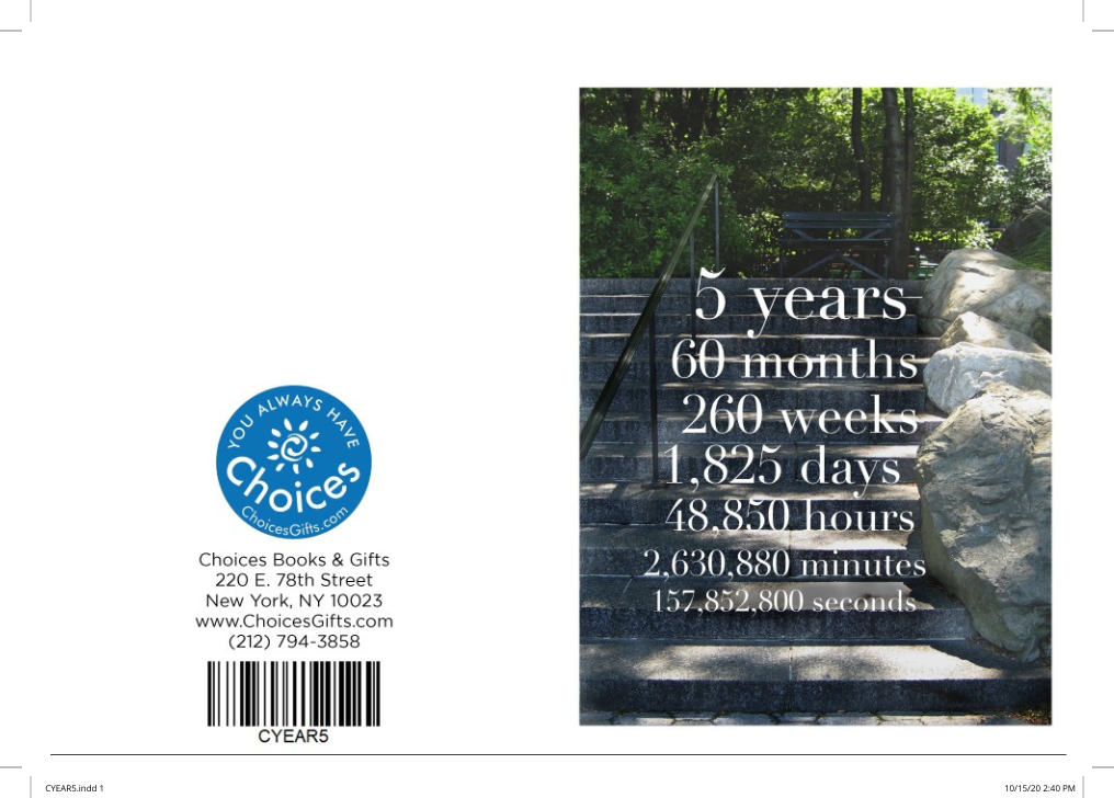 01. C-Year Countdown Card (1-65 Years)