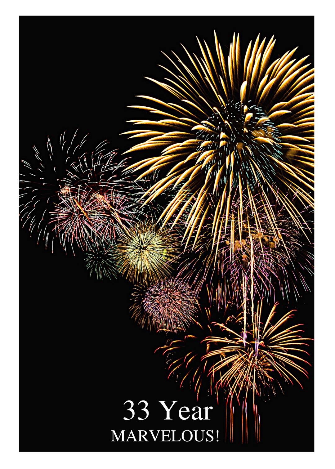 05. Fireworks Countdown Card (Days, 1-50 Years)