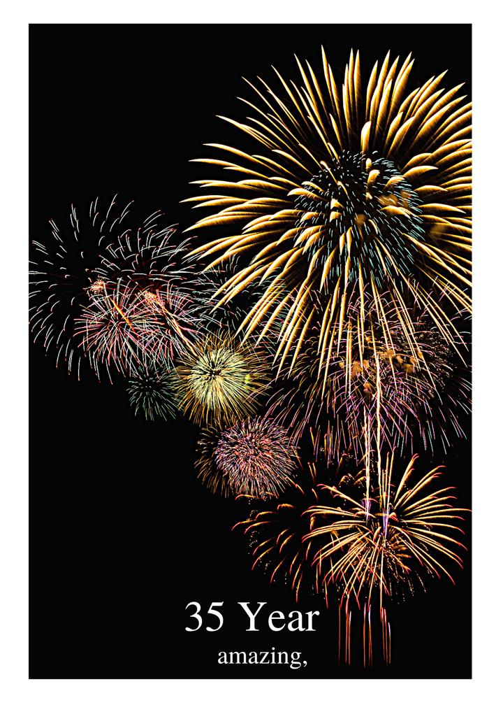 05. Fireworks Countdown Card (Days, 1-50 Years)