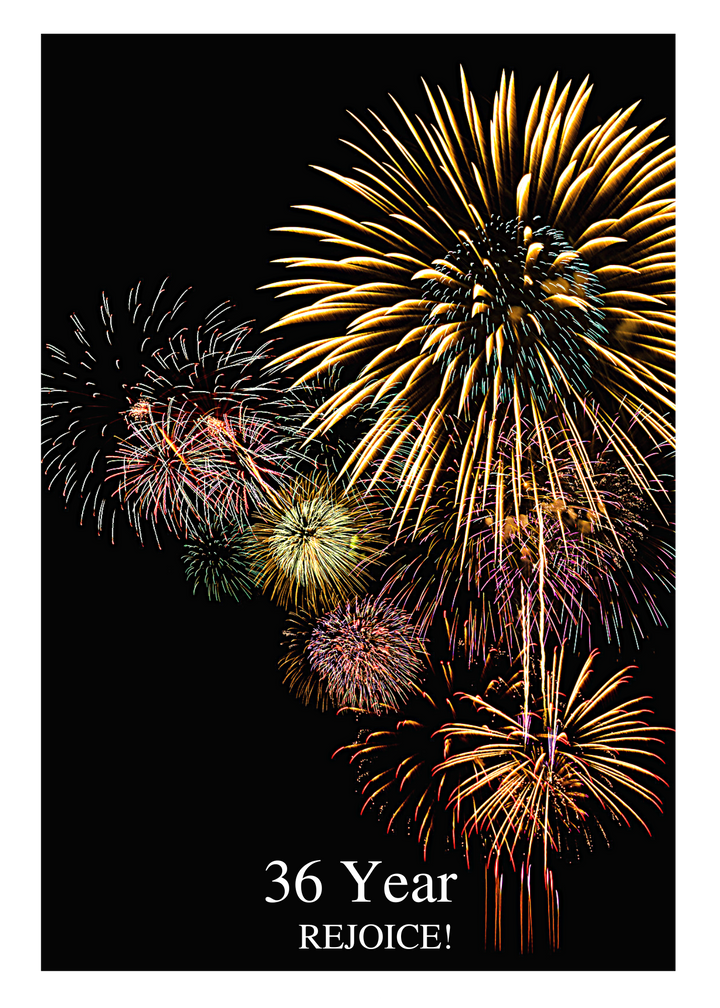 05. Fireworks Countdown Card (Days, 1-50 Years)
