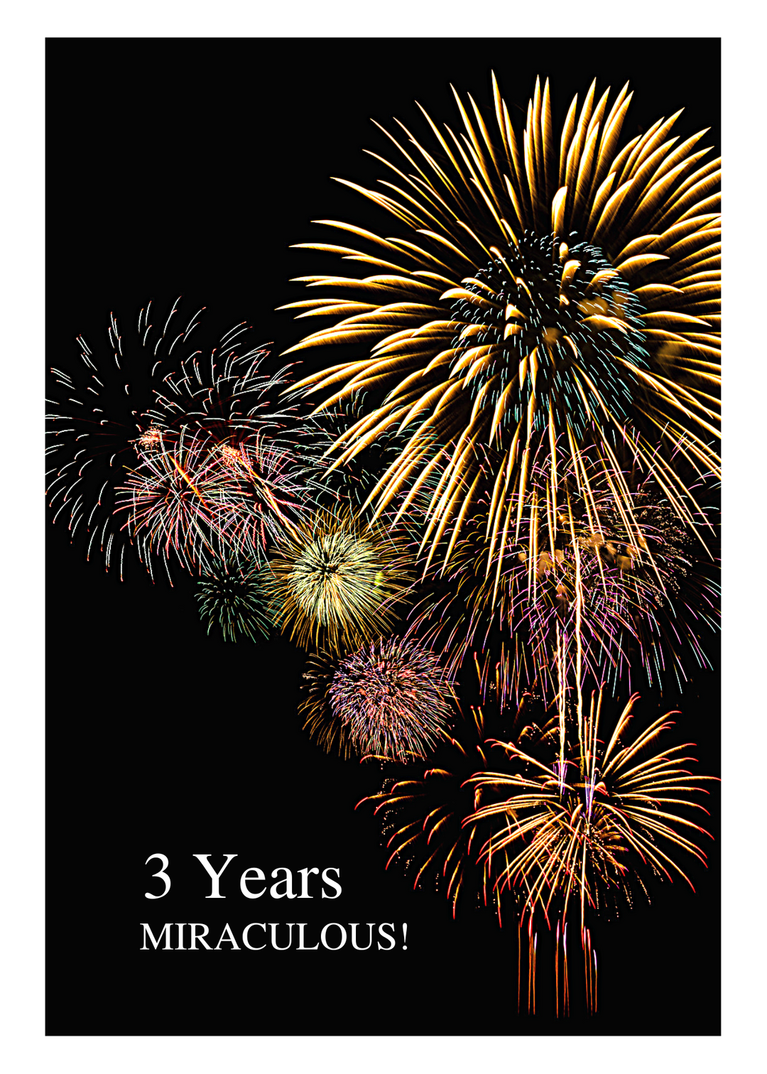 05. Fireworks Countdown Card (Days, 1-50 Years)