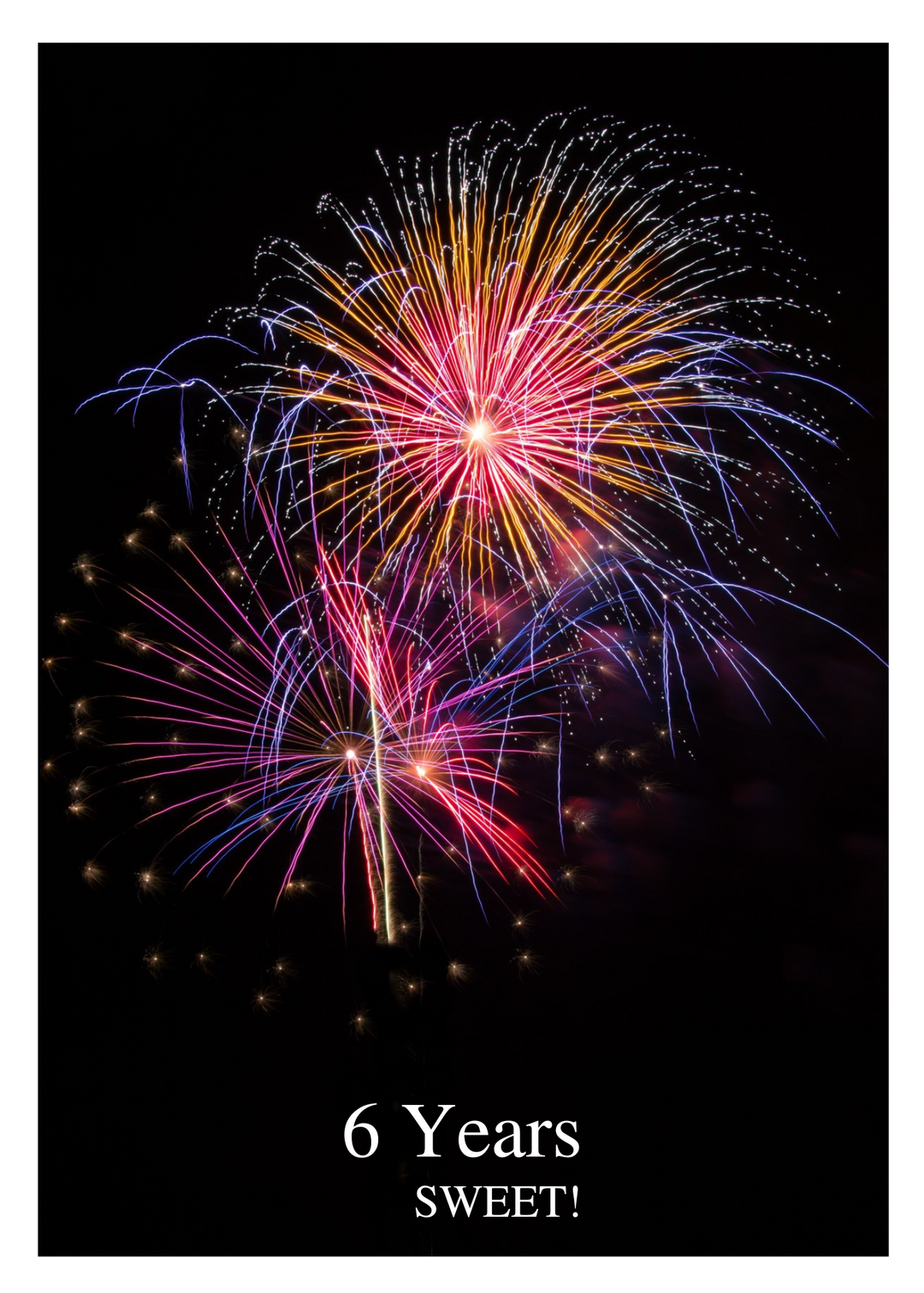 05. Fireworks Countdown Card (Days, 1-50 Years)