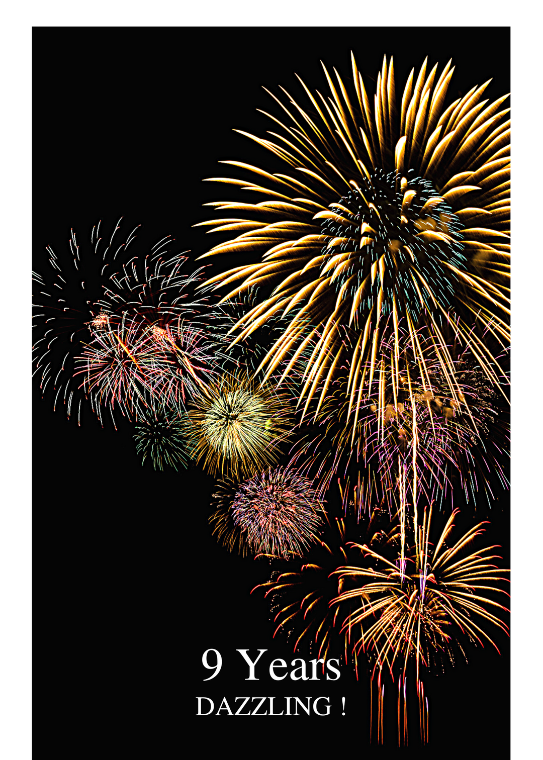 05. Fireworks Countdown Card (Days, 1-50 Years)