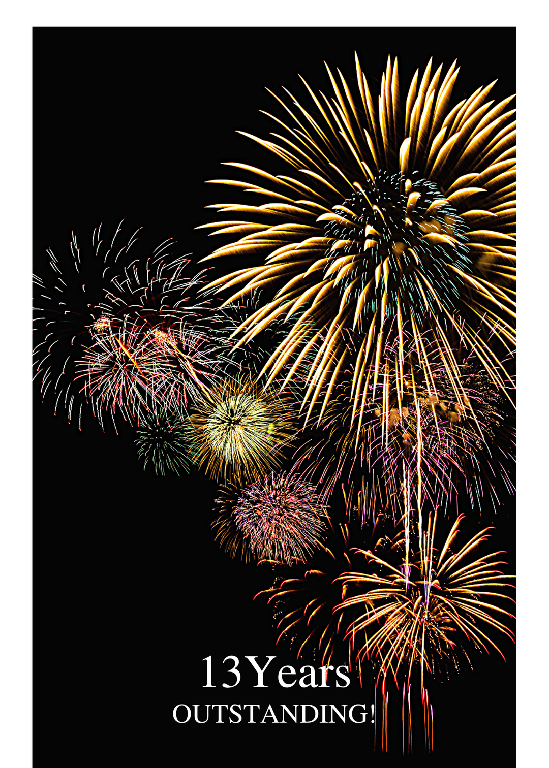 05. Fireworks Countdown Card (Days, 1-50 Years)