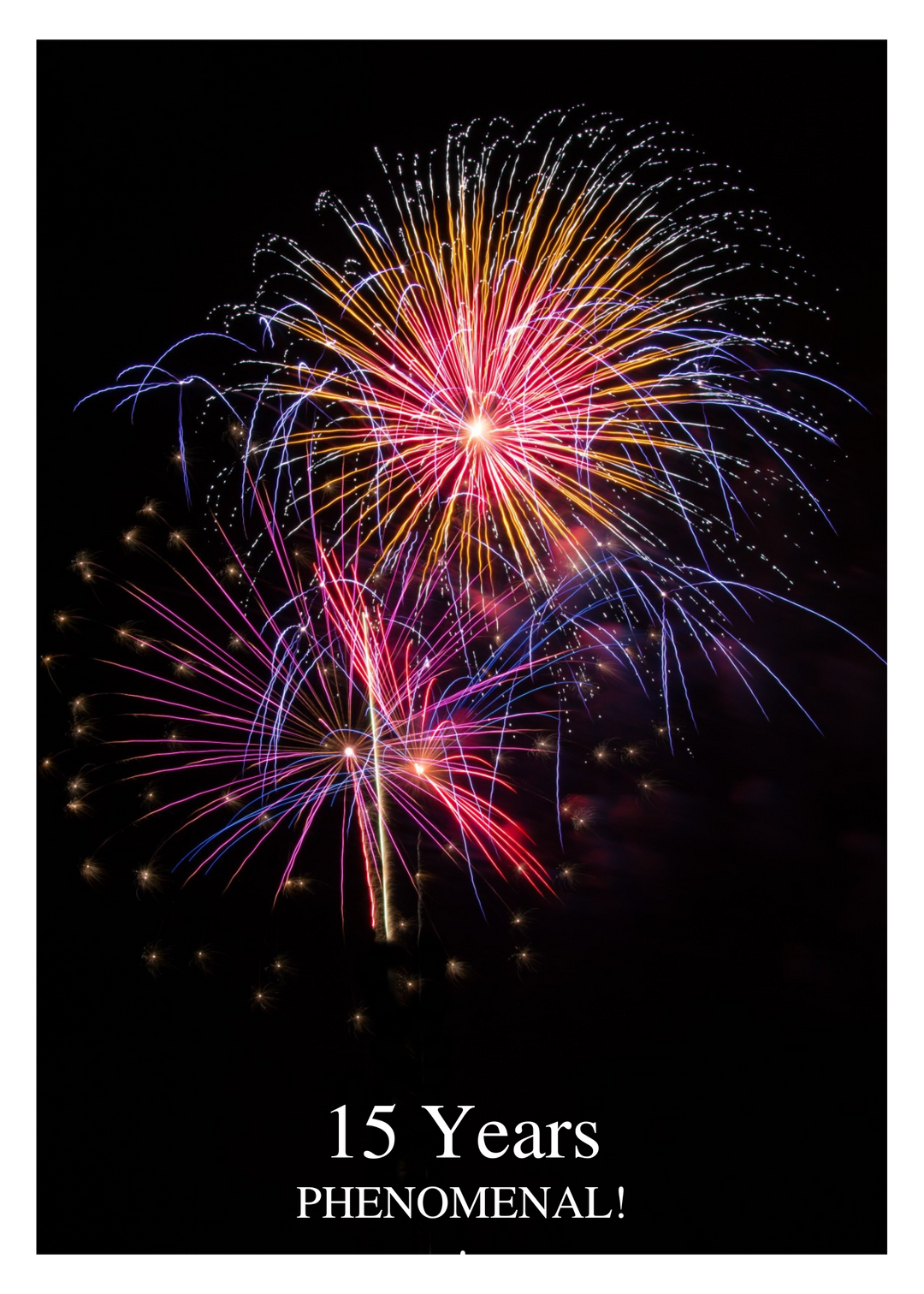 05. Fireworks Countdown Card (Days, 1-50 Years)