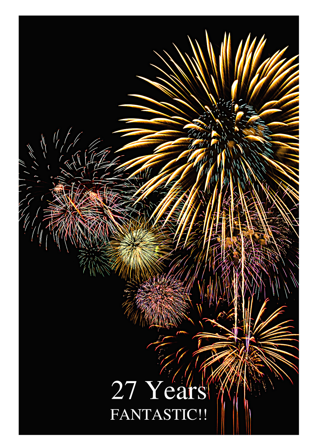 05. Fireworks Countdown Card (Days, 1-50 Years)