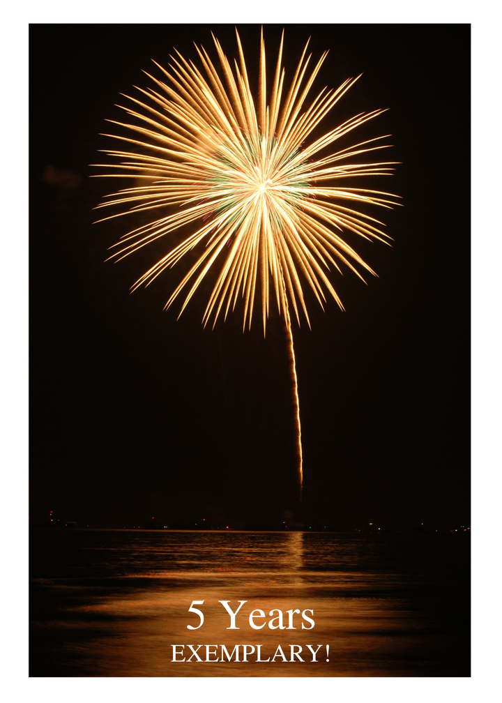 05. Fireworks Countdown Card (Days, 1-50 Years)