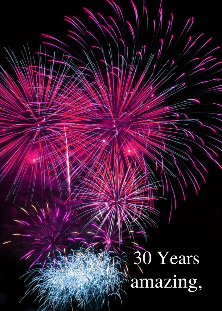 05. Fireworks Countdown Card (Days, 1-50 Years)