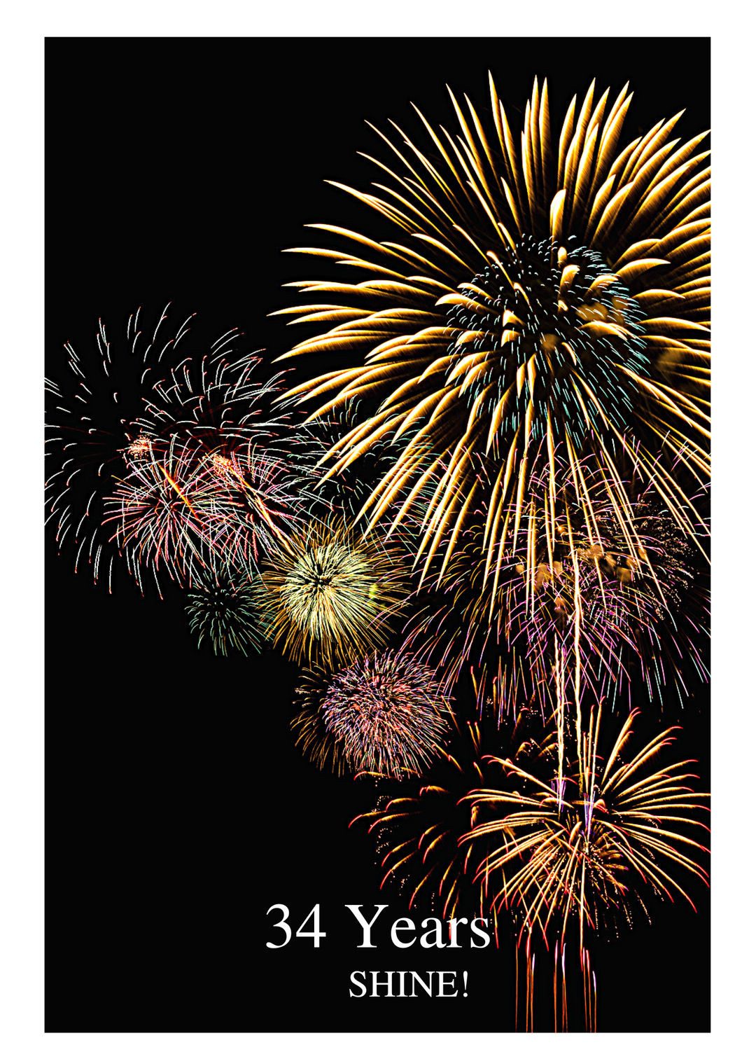 05. Fireworks Countdown Card (Days, 1-50 Years)