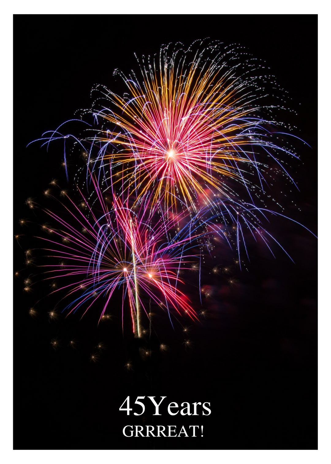 05. Fireworks Countdown Card (Days, 1-50 Years)