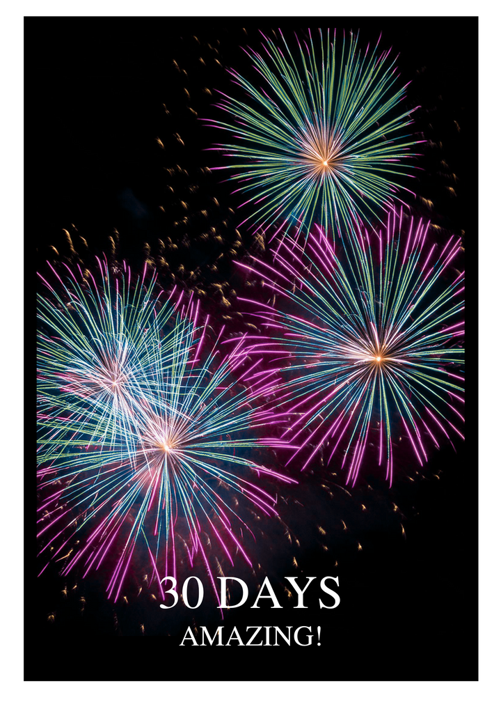 05. Fireworks Countdown Card (Days, 1-50 Years)