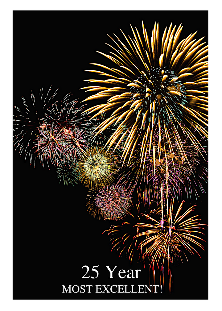 05. Fireworks Countdown Card (Days, 1-50 Years)