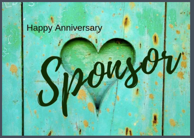 20. Sponsor, Happy Anniversary, Green. B3 - Choices Books & Gifts
