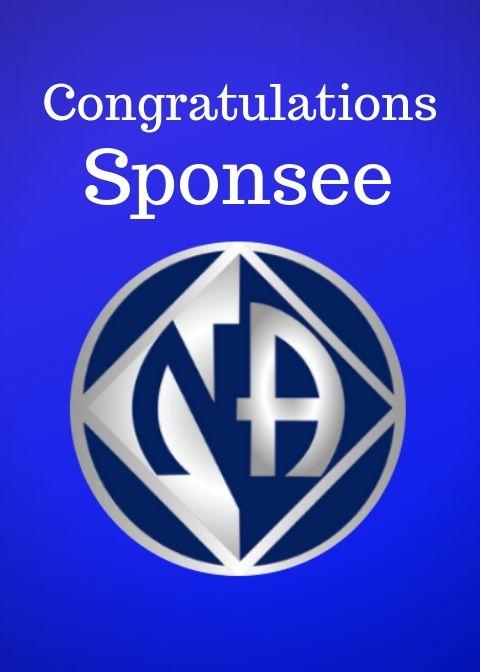 14. NA Sponsee, NA, Congrats Card. B13 - Choices Books & Gifts