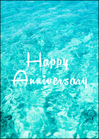 19. Happy Anniversary Water Card. B10, CBG55