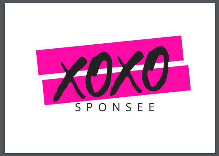 23. Sponsee, XOXO, Congrats Card. B8 - Choices Books & Gifts