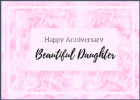 25. Daughter, Happy Anniversary Card. B14 - Premium Cards from Choices - Just $2.95! Shop now at Choices Books & Gifts