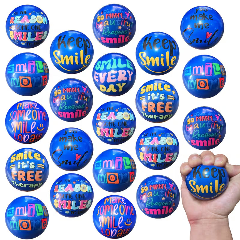 G136. Stress Inspirational Sponge Balls – 2.48" Ball
