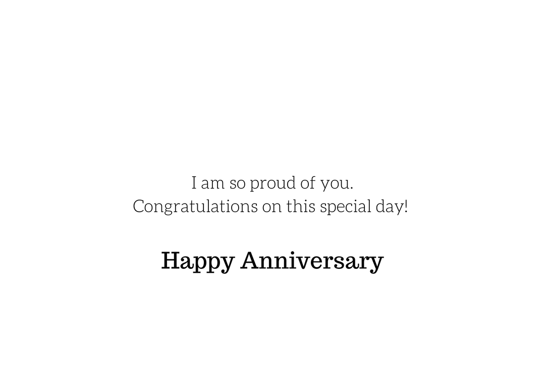 28. Wife, Happy Anniversary, White . B16.