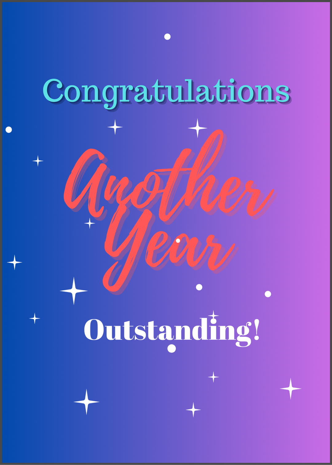 47. Congratulations, Another Year. B24