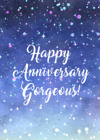 50. Happy Anniversary Gorgeous! Card. B20, CBG08