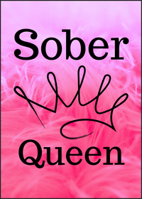 54. Sober Queen Card, Pink. B32
