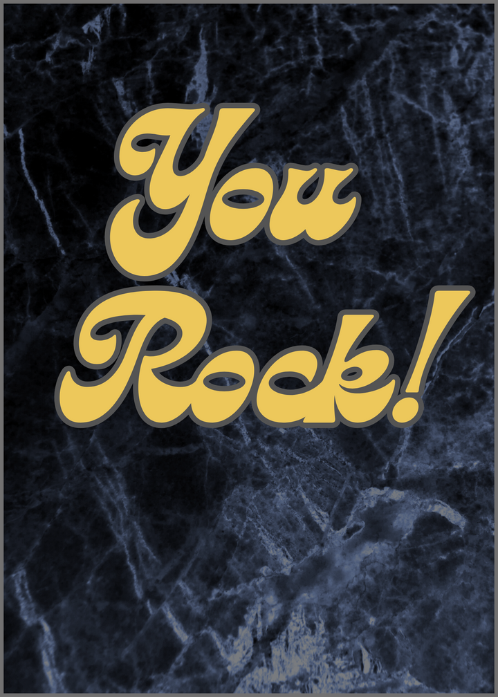 62. Happy Anniversary, You Rock Card. B31