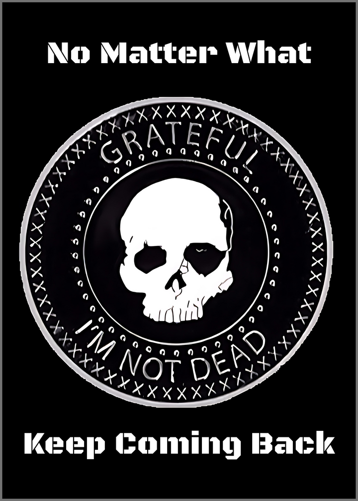 63.  Grateful Im Not Dead Card. B43