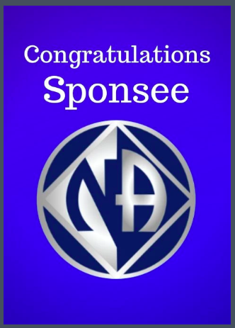 64. NA, Sponsee, NA, Congrats Card. B13 - Choices Books & Gifts