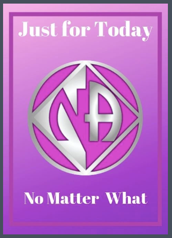 69. NA: Just For Today Card, Purple. B41 - Choices Books & Gifts