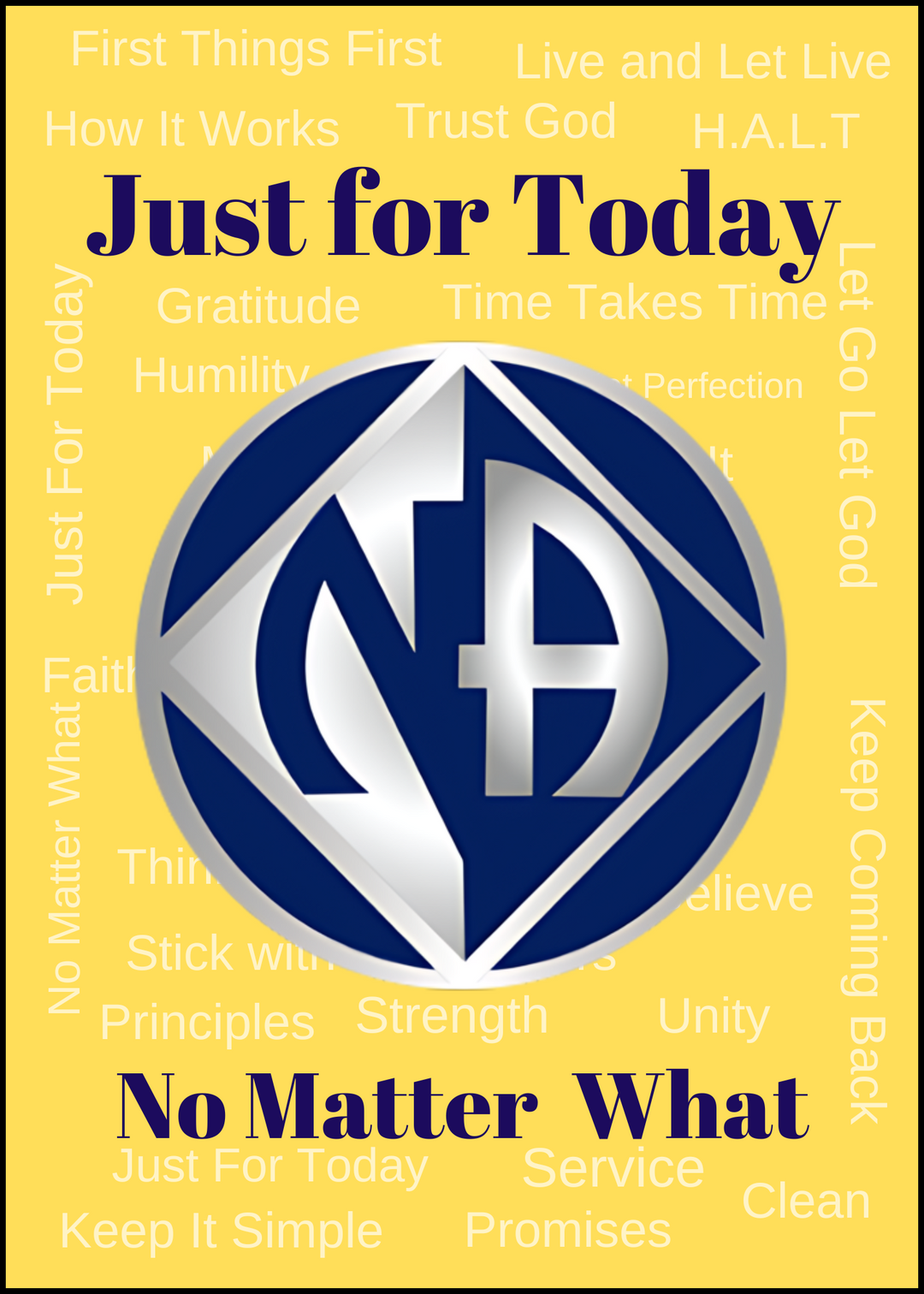 NA: Just For Today, Yellow. B41 - Choices Books & Gifts