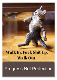 80. Walk In Cat Card. C08