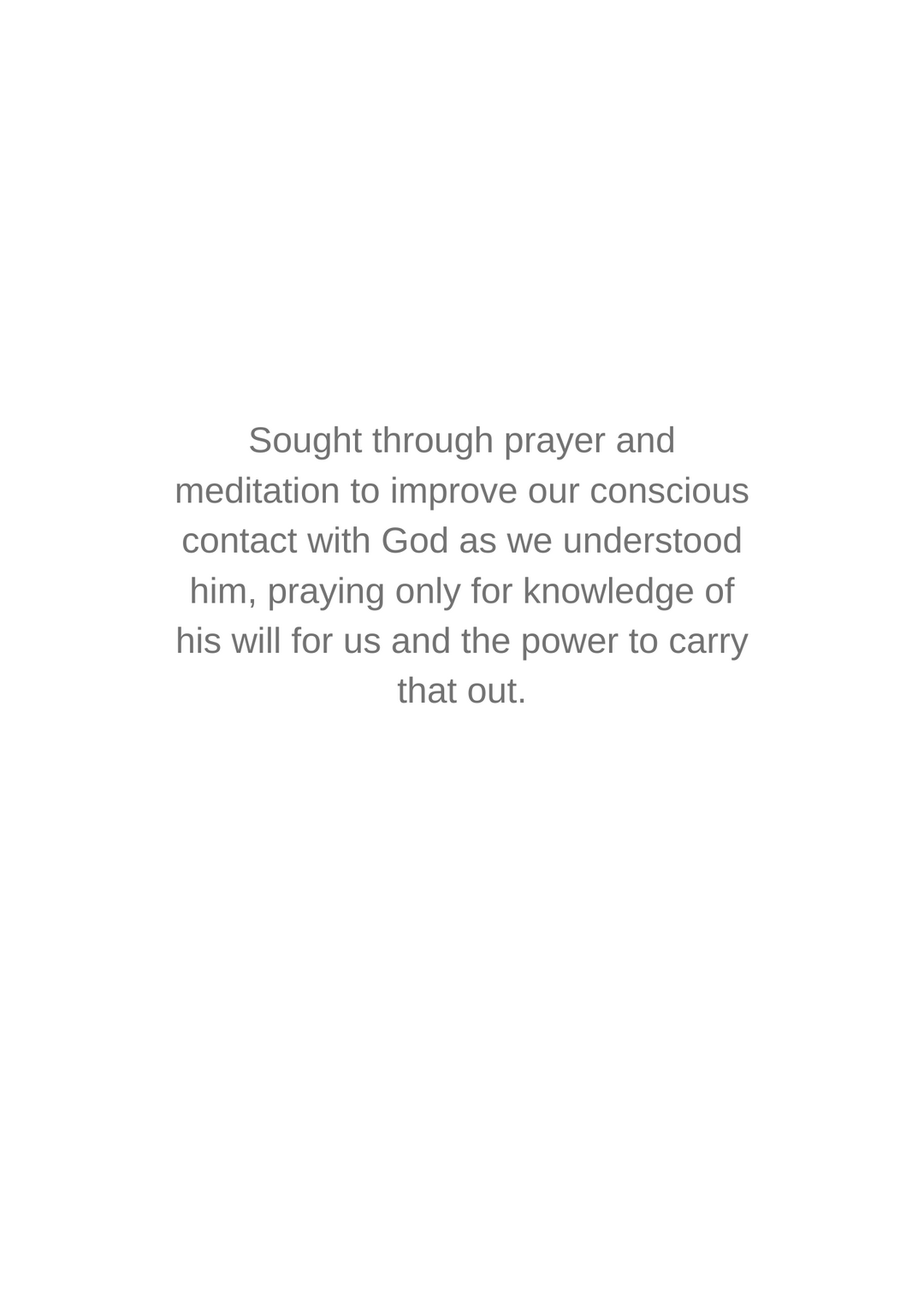 83. Prayer, 11th Step Prayer, New Card. C13