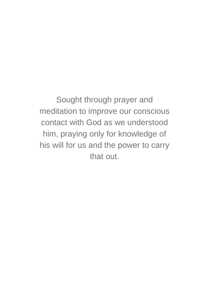 92. Prayer, 11th Step Prayer, New Card. C13